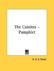 Cover of: The Cainites - Pamphlet