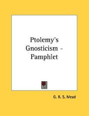 Cover of: Ptolemy's Gnosticism - Pamphlet