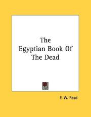 Cover of: The Egyptian Book Of The Dead by F. W. Read