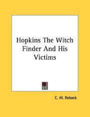 Cover of: Hopkins The Witch Finder And His Victims