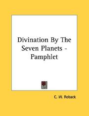 Cover of: Divination By The Seven Planets - Pamphlet