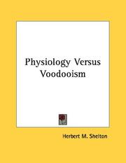 Cover of: Physiology Versus Voodooism