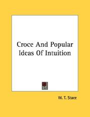 Cover of: Croce And Popular Ideas Of Intuition