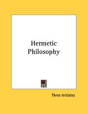 Cover of: Hermetic Philosophy