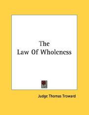 Cover of: The Law Of Wholeness