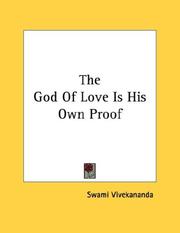 Cover of: The God Of Love Is His Own Proof
