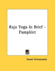Cover of: Raja Yoga In Brief - Pamphlet by Vivekananda