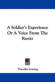 Cover of: A Soldier