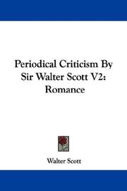 Cover of: Periodical Criticism By Sir Walter Scott V2: Romance
