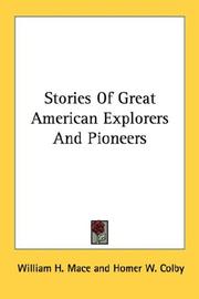 Cover of: Stories Of Great American Explorers And Pioneers