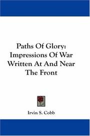 Cover of: Paths Of Glory by Irvin S. Cobb