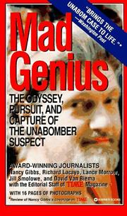 Cover of: Mad Genius: Odyssey, Pursuit & Capture of the Unabomber Suspect