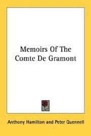 Cover of: Memoirs Of The Comte De Gramont