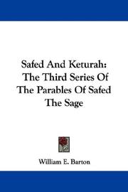 Cover of: Safed And Keturah: The Third Series Of The Parables Of Safed The Sage