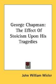 George Chapman by John William Wieler