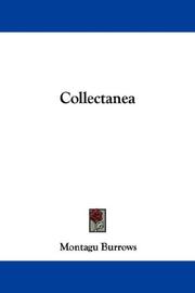 Cover of: Collectanea