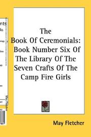 Cover of: The Book Of Ceremonials | May Fletcher