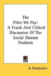 Cover of: The Price We Pay | A. Strachstein