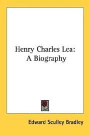 Henry Charles Lea by Edward Sculley Bradley