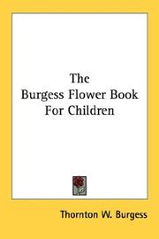 Cover of: The Burgess Flower Book For Children