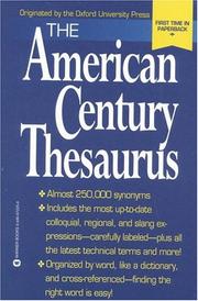 Cover of: The American century thesaurus