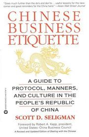 Cover of: Chinese business etiquette