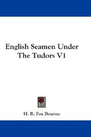 Cover of: English Seamen Under The Tudors V1