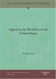 Cover of: Appeal to the President of the United States