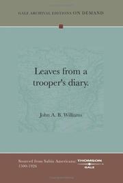 Cover of: Leaves from a trooper
