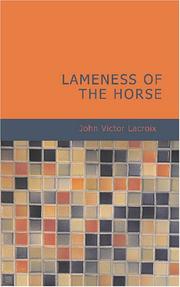 Cover of: Lameness of the Horse