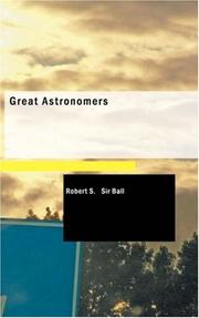 Cover of: Great astronomers
