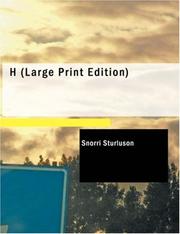 Cover of: Heimskringla, Volume 2 (Large Print Edition) by Snorri Sturluson