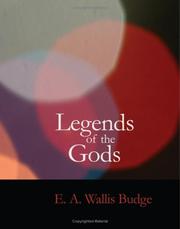Cover of: Legends of the Gods (Large Print Edition): The Egyptian Texts; Edited with Translations