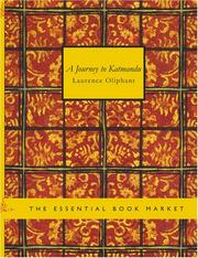 Cover of: A Journey to Katmandu (Large Print Edition) by Laurence Oliphant