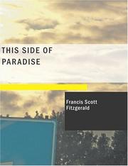Cover of: This Side of Paradise (Large Print Edition) by F. Scott Fitzgerald