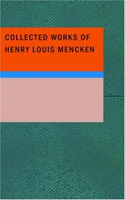 Cover of: Collected Works of Henry Louis Mencken