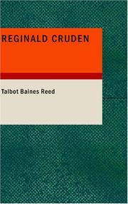 Cover of: Reginald Cruden: A Tale of City Life