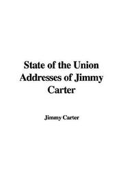 Cover of: State of the Union Addresses of Jimmy Carter