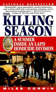 Cover of: The Killing Season  by Miles Corwin