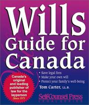 Wills guide for Canada by Tom Carter