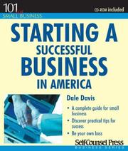 Cover of: Starting a Successful Business in America