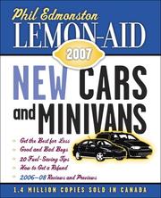 Cover of: Lemon-Aid 2007: New Cars and Minivans (Lemon-Aid)
