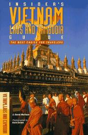 Cover of: Insider's Guide Vietnam Laos and Cambodia: The Best Choice for Travelers (Insiders Guide)