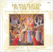 Cover of: He Was Placed in the Tomb | Monks of Solesmes