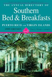 Cover of: The Annual Directory of Southern Bed & Breakfasts: 1999 (Annual Directory of Southern Bed and Breakfasts)