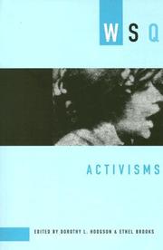 Cover of: Activisms (Women's Studies Quarterly Fall/ Winter 2007)