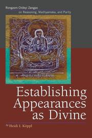 Establishing Appearances as Divine by Heidi I. Koppl