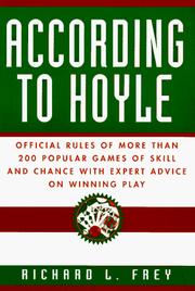 Cover of: According to Hoyle by Richard L. Frey