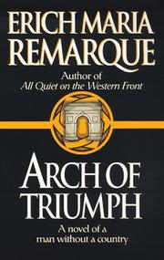 Cover of: Arc de triomphe
