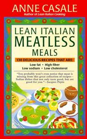 Cover of: Lean Italian meatless meals